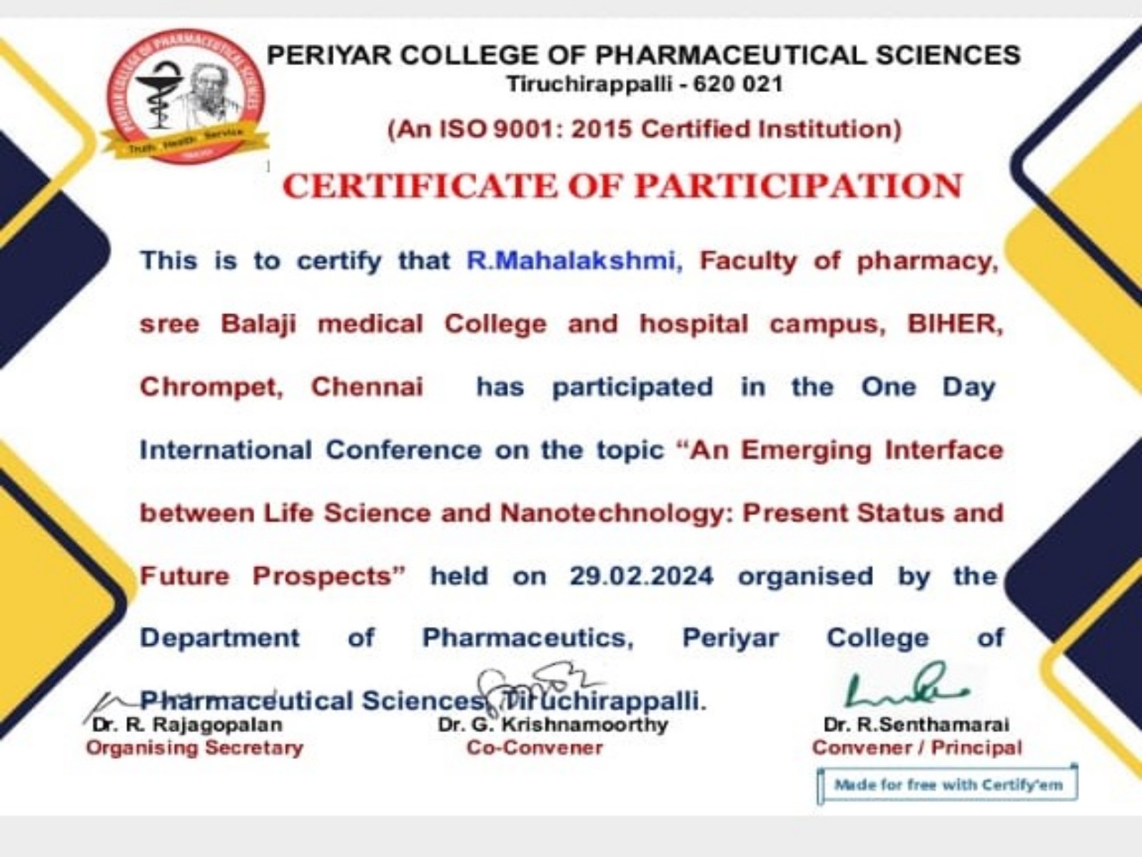 Conference Attended