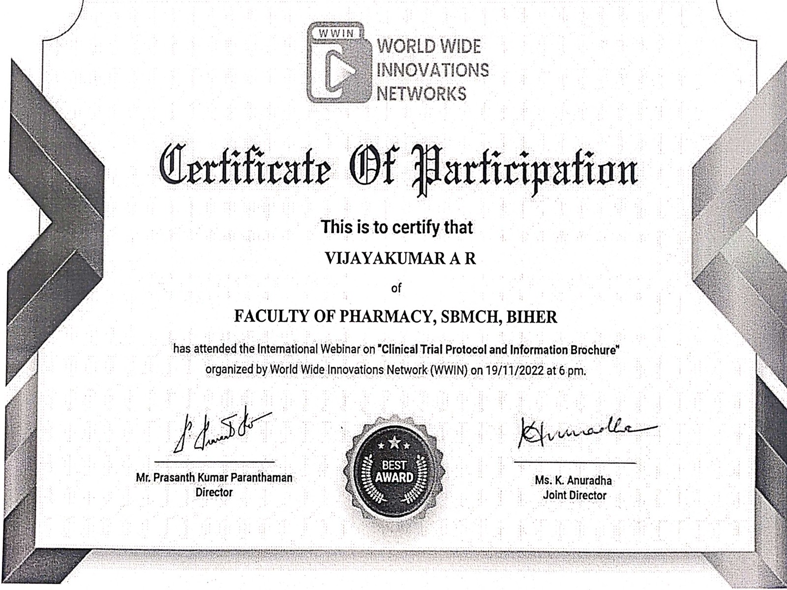 Conference Attended